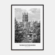 Worcestershire Portrait B&W Poster