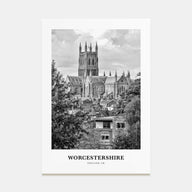 Worcestershire Portrait B&W Poster