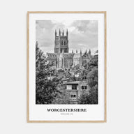 Worcestershire Portrait B&W Poster