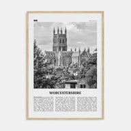 Worcestershire Travel B&W Poster