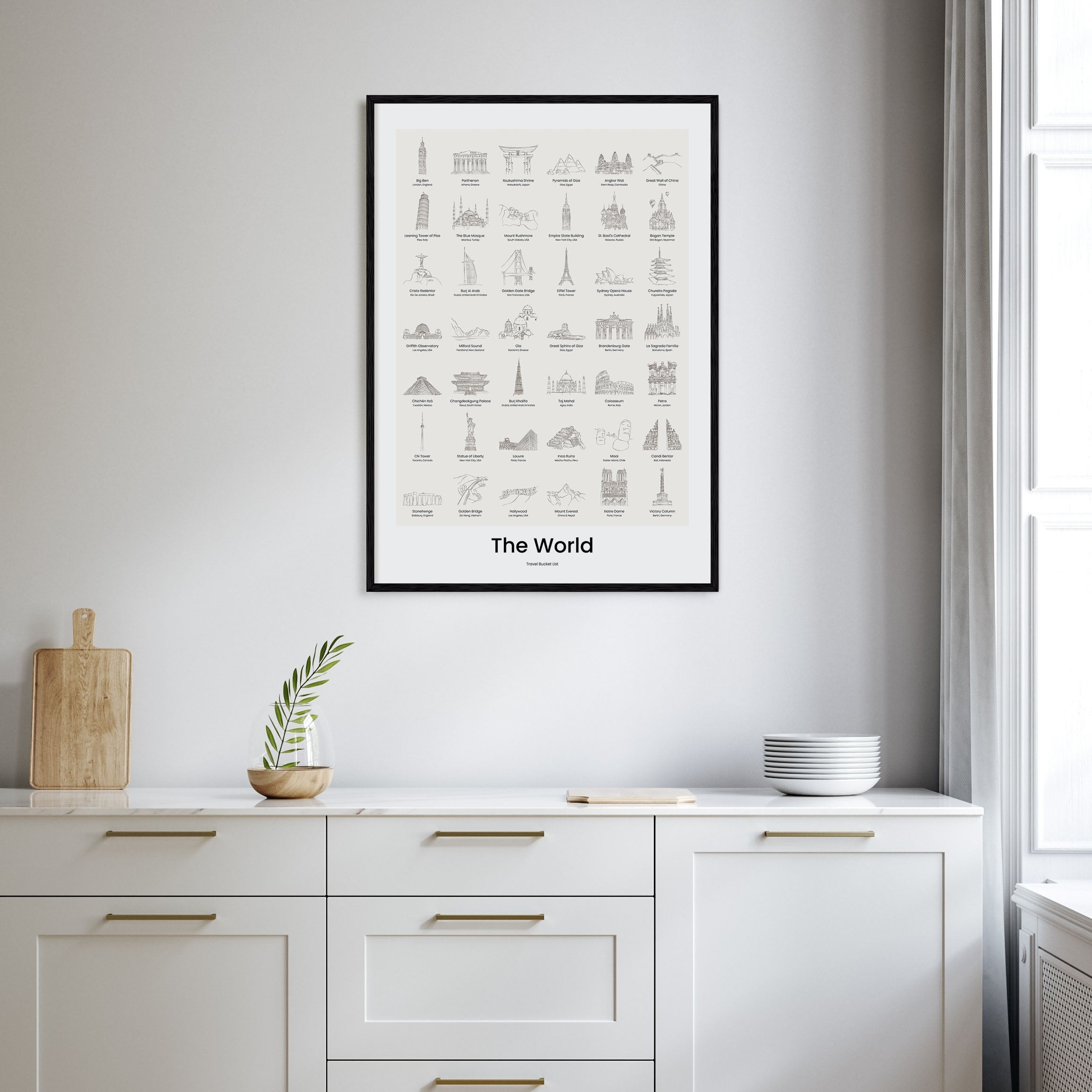 World Bucket Bucket List Poster