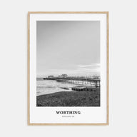 Worthing Portrait B&W Poster