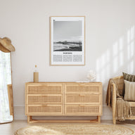 Worthing Travel B&W Poster