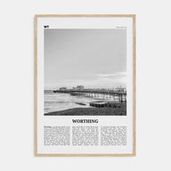 Worthing Travel B&W Poster