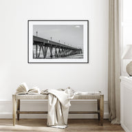 Wrightsville Beach Landscape B&W Poster