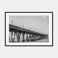 Wrightsville Beach Landscape B&W Poster