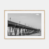 Wrightsville Beach Landscape B&W Poster