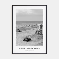 Wrightsville Beach Portrait B&W No 1 Poster
