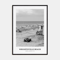 Wrightsville Beach Portrait B&W No 1 Poster