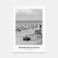Wrightsville Beach Portrait B&W No 1 Poster