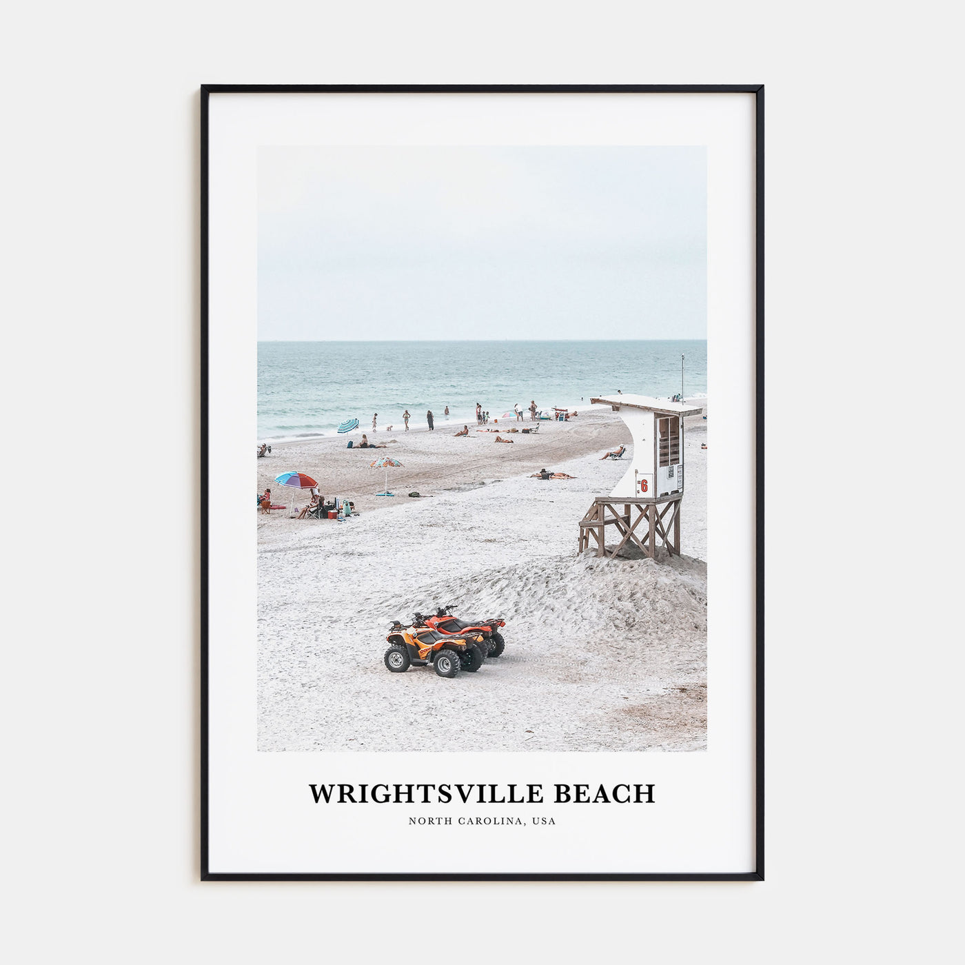 Wrightsville Beach Portrait Color Poster