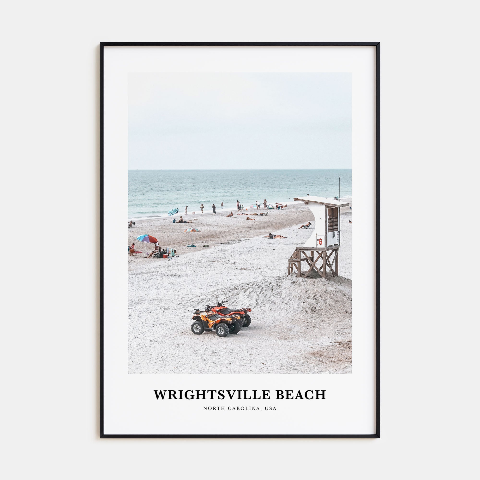 Wrightsville Beach Portrait Color Poster