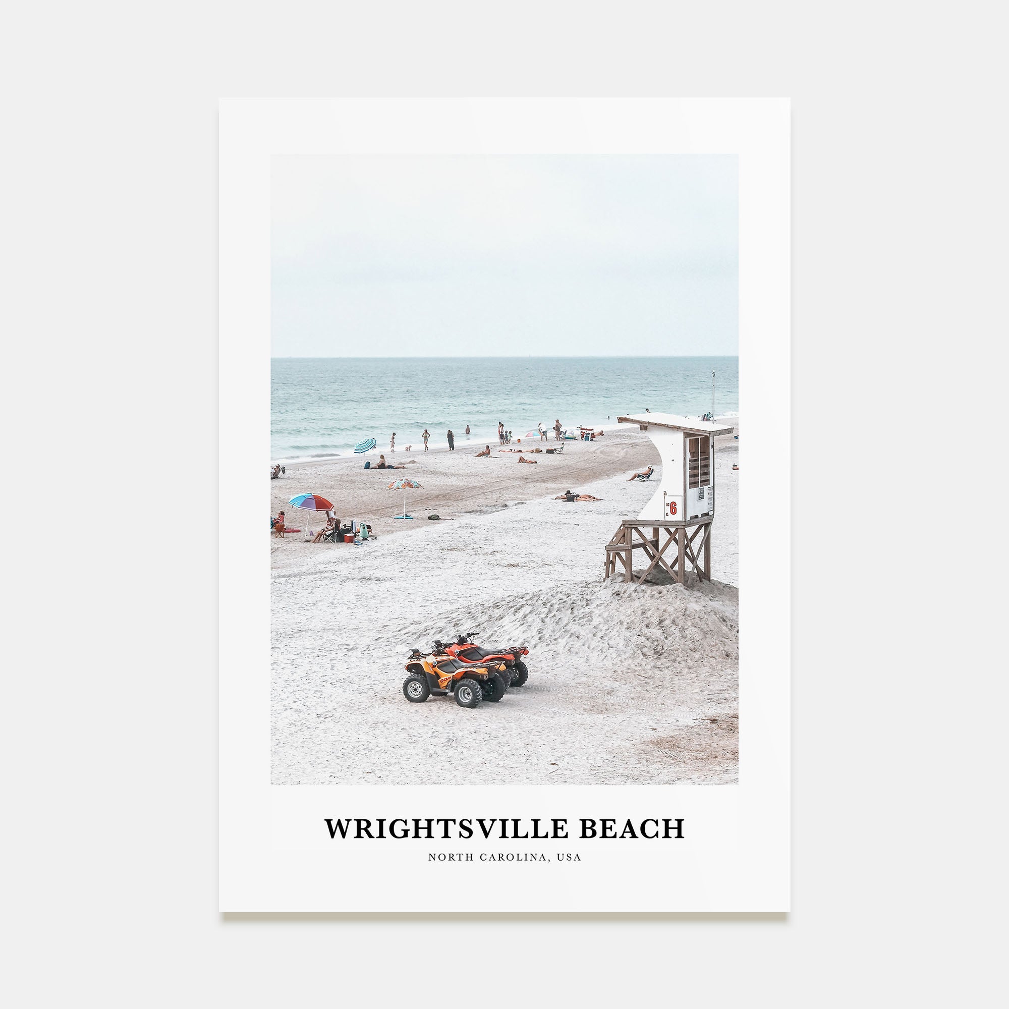 Wrightsville Beach Portrait Color Poster