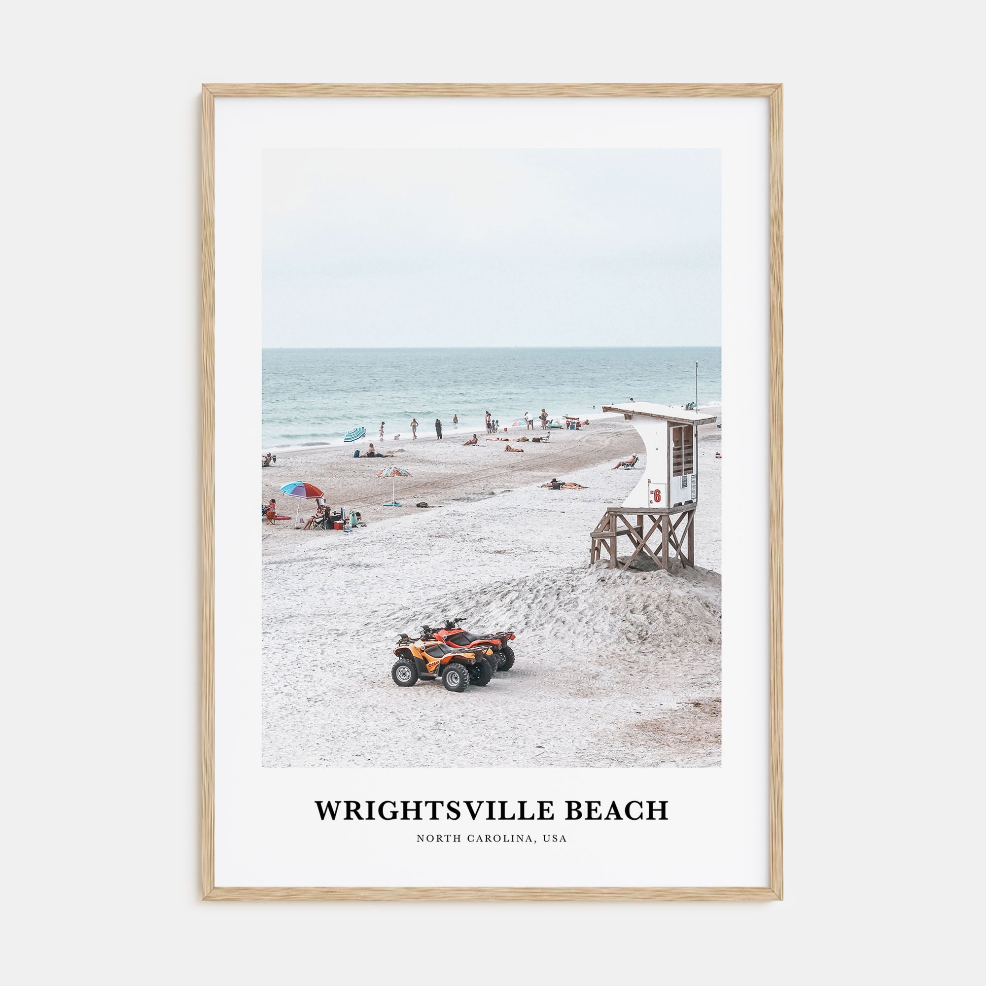 Wrightsville Beach Portrait Color Poster