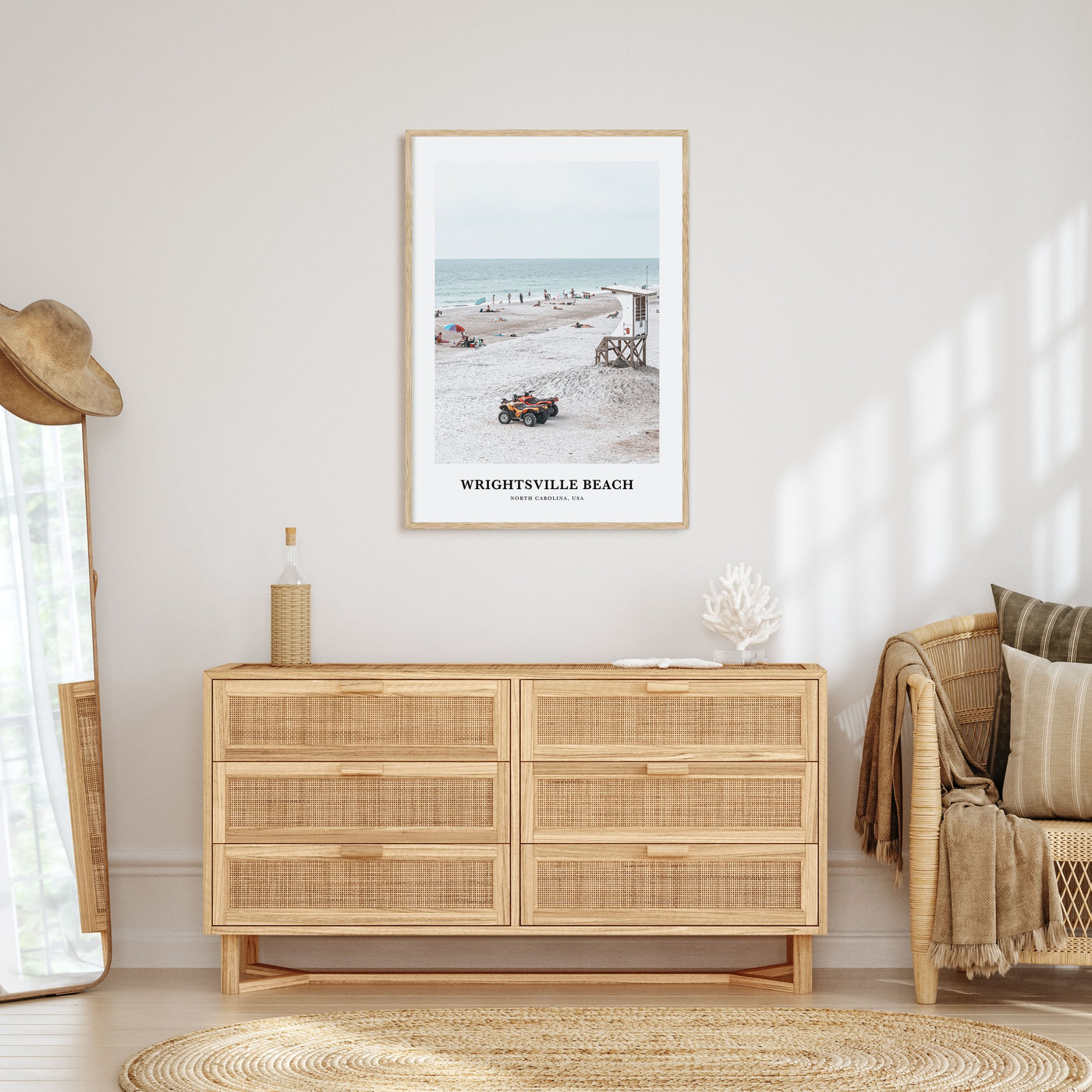 Wrightsville Beach Portrait Color Poster