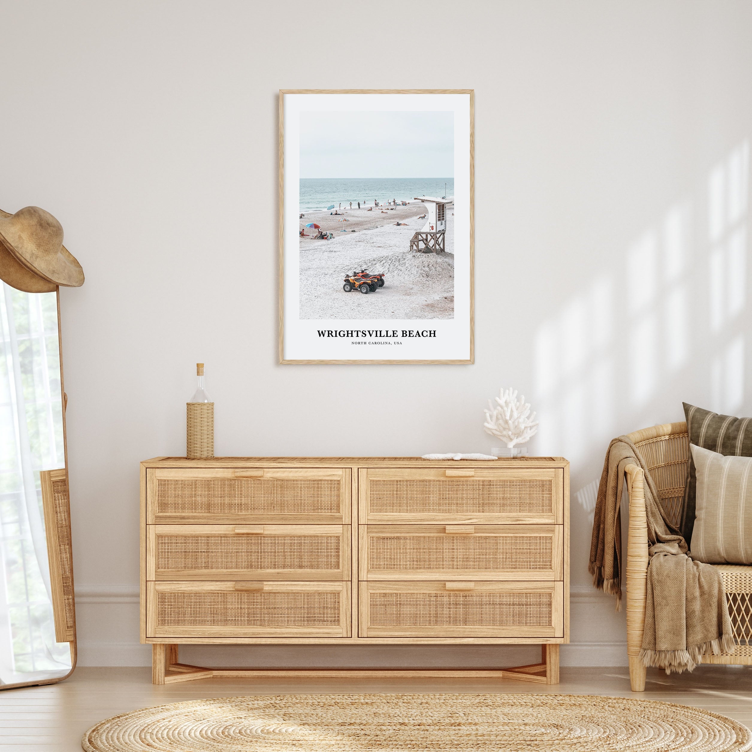 Wrightsville Beach Portrait Color Poster