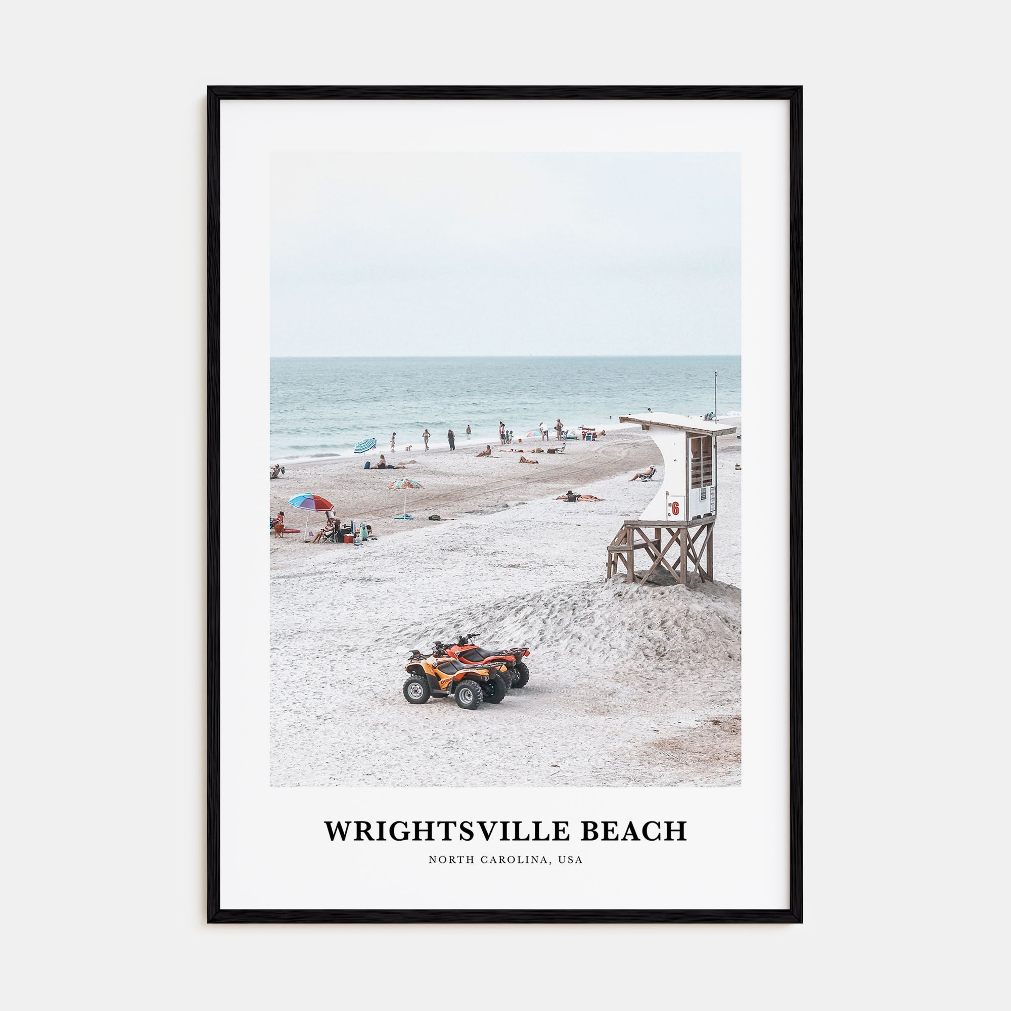 Wrightsville Beach Portrait Color Poster