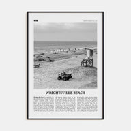 Wrightsville Beach Travel B&W No 2 Poster