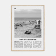 Wrightsville Beach Travel B&W No 2 Poster