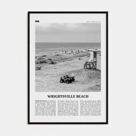 Wrightsville Beach Travel B&W No 2 Poster