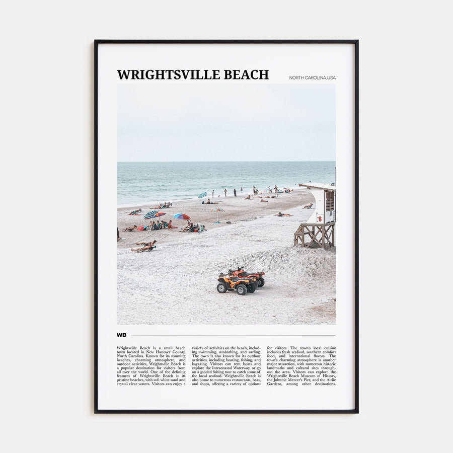 Wrightsville Beach Travel Color Poster