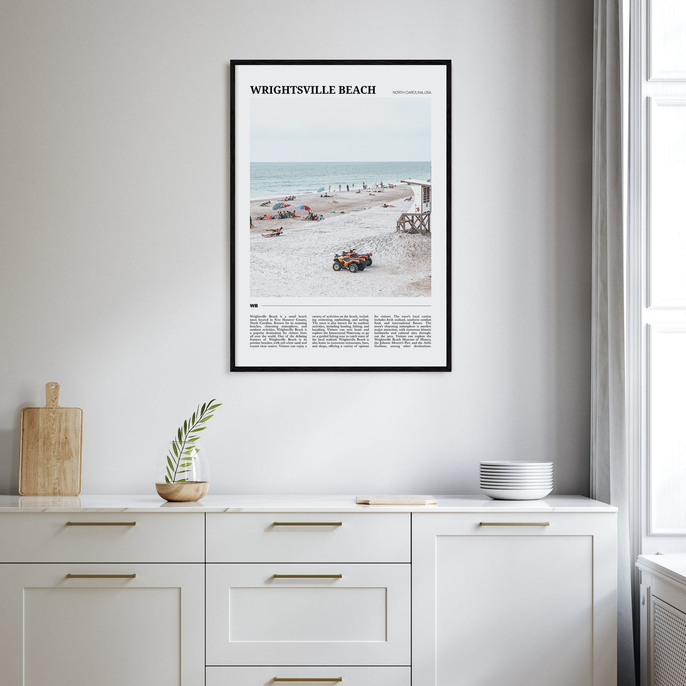 Wrightsville Beach Travel Color Poster