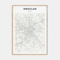 Wrocław Map Portrait Poster