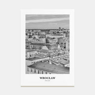 Wrocław Portrait B&W Poster