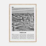 Wrocław Travel B&W Poster
