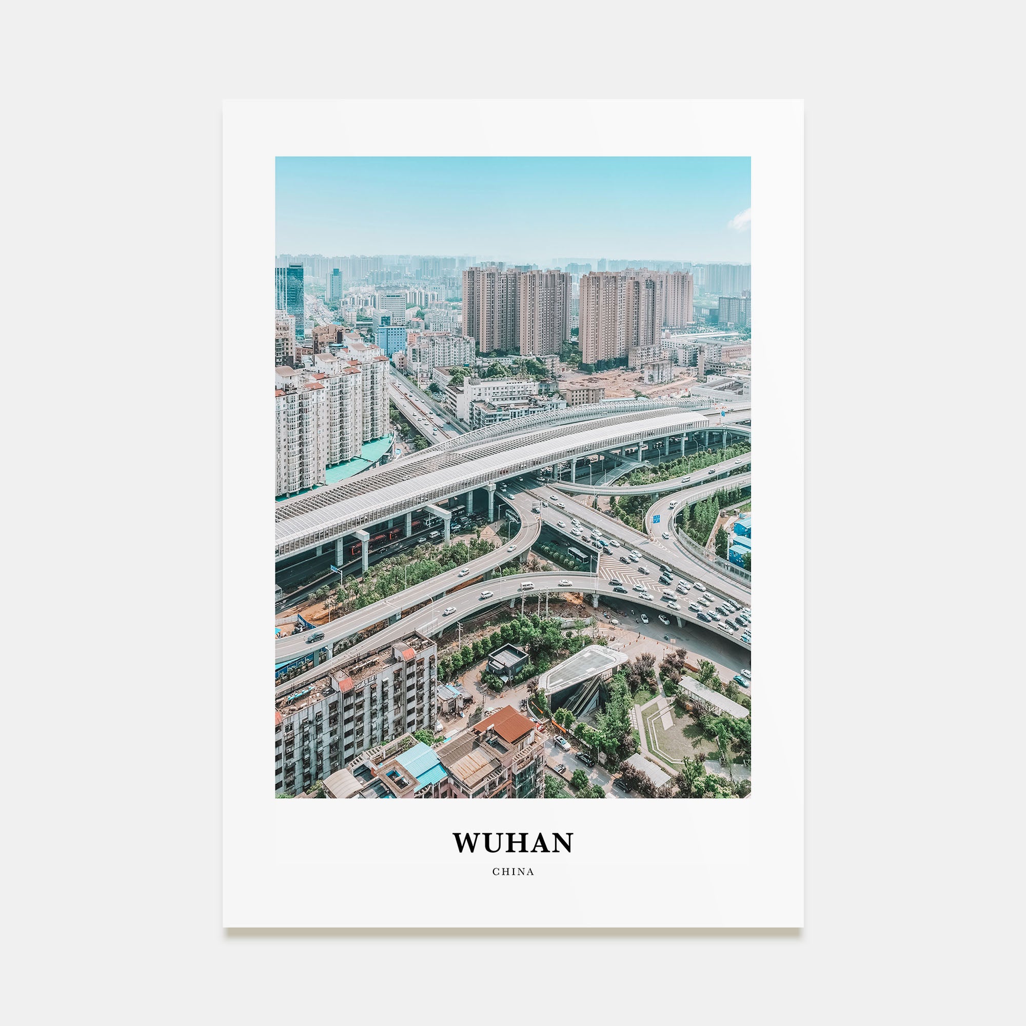 Wuhan Portrait Color Poster
