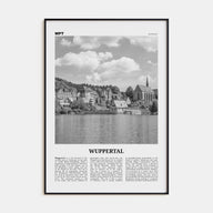 Wuppertal Travel B&W Poster