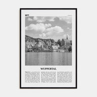 Wuppertal Travel B&W Poster