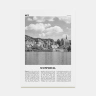 Wuppertal Travel B&W Poster