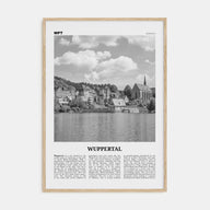 Wuppertal Travel B&W Poster