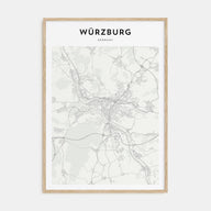 Würzburg Map Portrait Poster