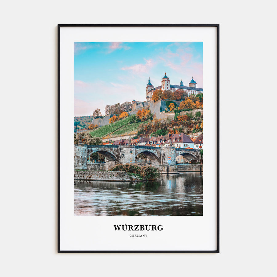 Würzburg Portrait Color Poster