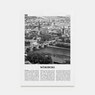 Würzburg Travel B&W No 1 Poster