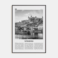 Würzburg Travel B&W No 2 Poster