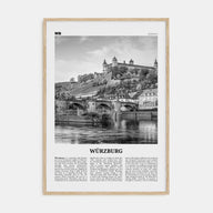Würzburg Travel B&W No 2 Poster