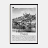 Würzburg Travel B&W No 2 Poster