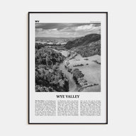 Wye Valley Travel B&W Poster
