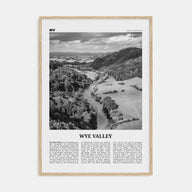 Wye Valley Travel B&W Poster