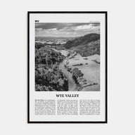 Wye Valley Travel B&W Poster