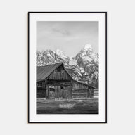 Wyoming Photo B&W Poster
