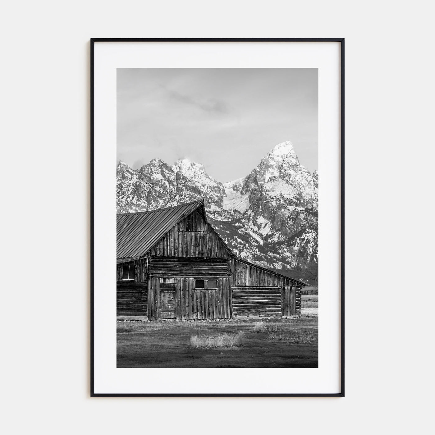Wyoming Photo B&W Poster