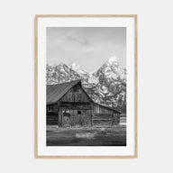 Wyoming Photo B&W Poster