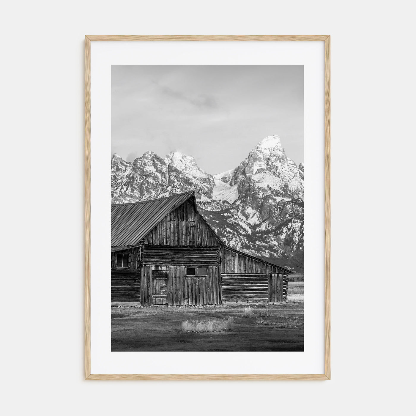 Wyoming Photo B&W Poster