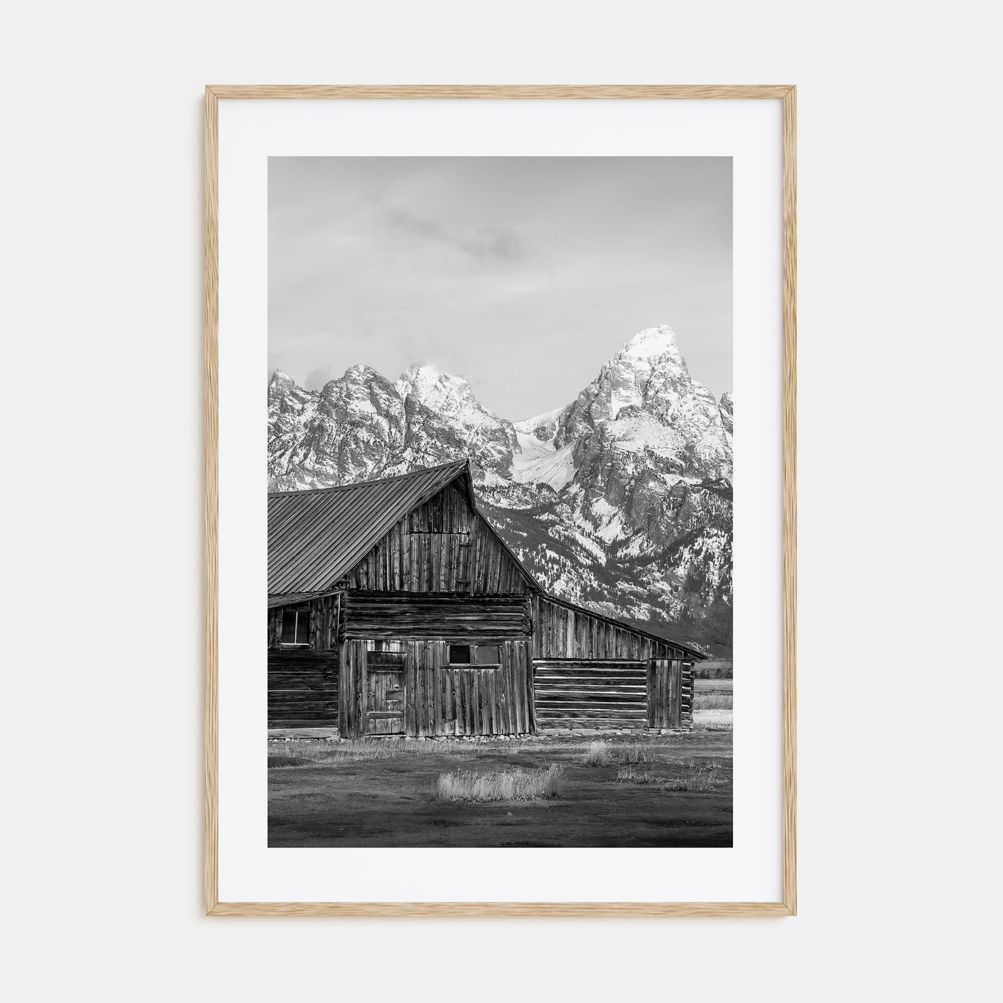 Wyoming Photo B&W Poster