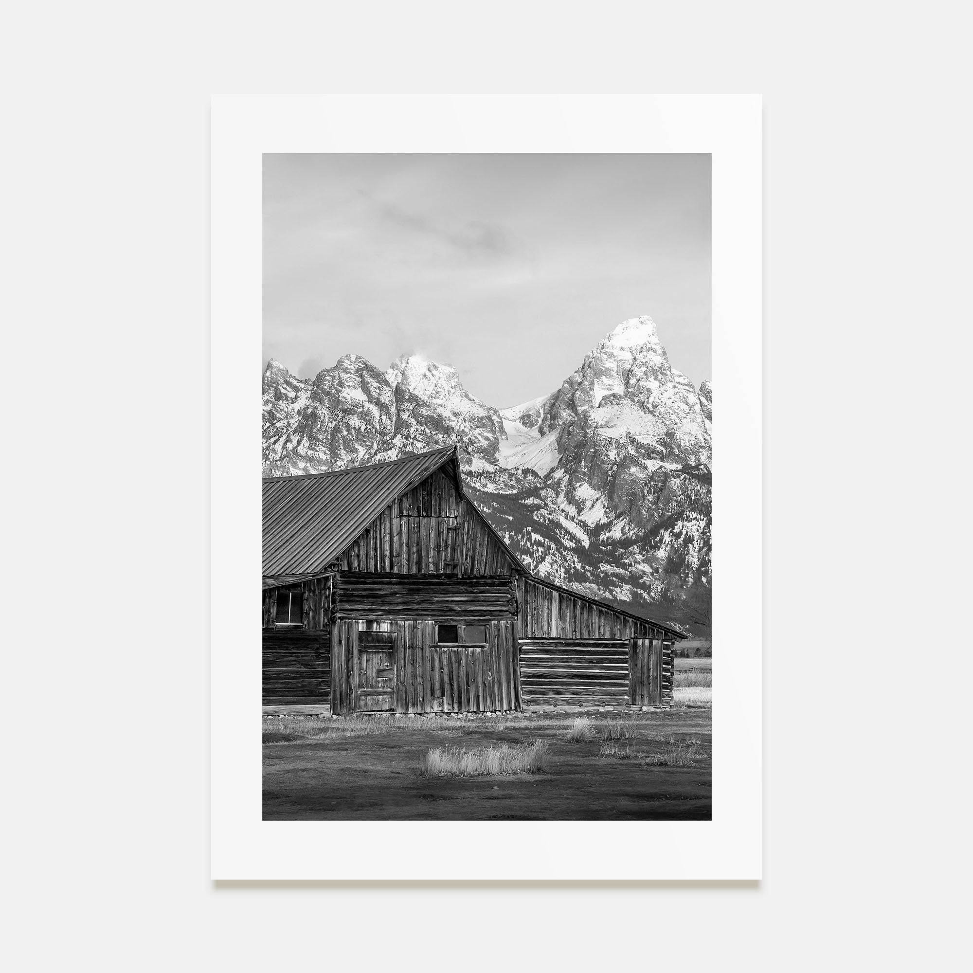Wyoming Photo B&W Poster