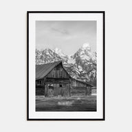 Wyoming Photo B&W Poster